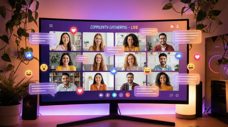 幼幼视频社区互动场景